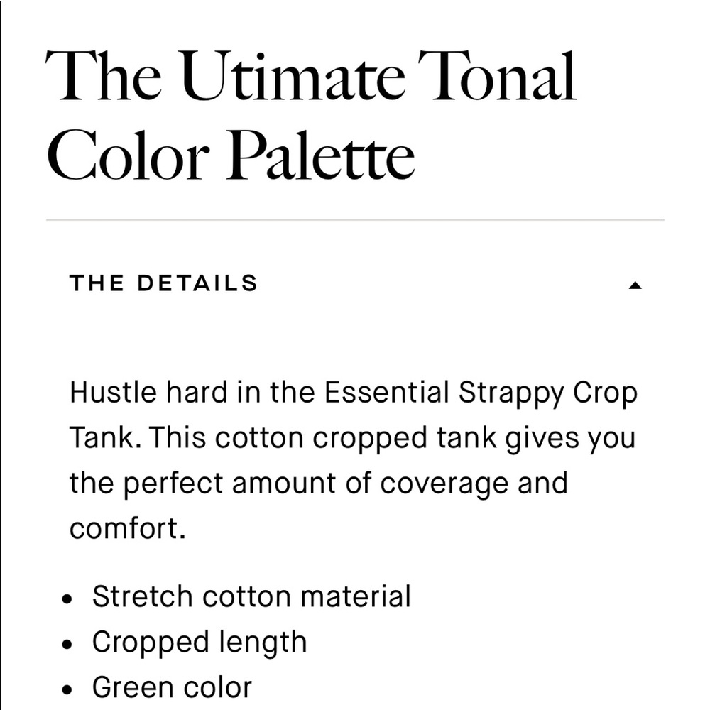 NWT Good American Essential Strappy Crop Tank - Agave - Picture 2 of 8